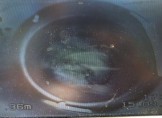 Fuite visible par caméra endoscopique Fuite visible par caméra endoscopique