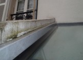 Humidité persistante sur la façade